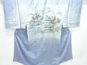 アンティーク　山水風景模様男物長襦袢